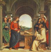 PERUGINO, Pietro The Vision of St. Bernard af china oil painting reproduction